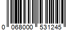 Barcode 0068000531245