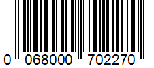 Barcode 0068000702270