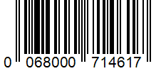 Barcode 0068000714617