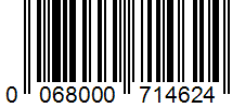Barcode 0068000714624