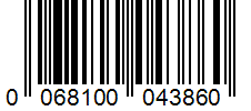 Barcode 0068100043860
