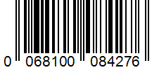 Barcode 0068100084276