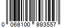 Barcode 0068100893557
