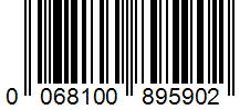 Barcode 0068100895902