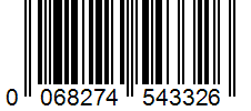 Barcode 0068274543326