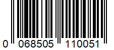 Barcode 0068505110051