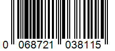 Barcode 0068721038115