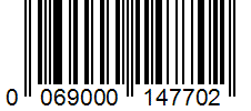 Barcode 0069000147702