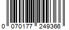 Barcode 0070177249366