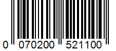 Barcode 0070200521100