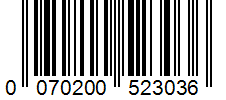Barcode 0070200523036