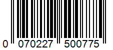 Barcode 0070227500775