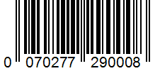 Barcode 0070277290008
