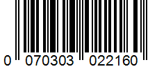 Barcode 0070303022160