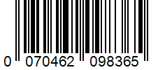 Barcode 0070462098365