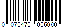 Barcode 0070470005966