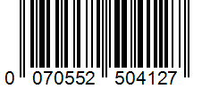 Barcode 0070552504127