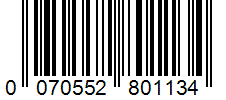 Barcode 0070552801134