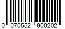 Barcode 0070552900202