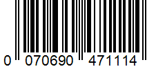 Barcode 0070690471114