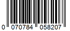 Barcode 0070784058207