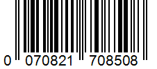 Barcode 0070821708508