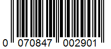 Barcode 0070847002901