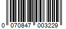 Barcode 0070847003229