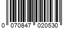 Barcode 0070847020530