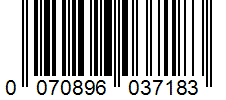 Barcode 0070896037183