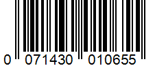 Barcode 0071430010655