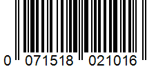 Barcode 0071518021016
