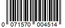 Barcode 0071570004514