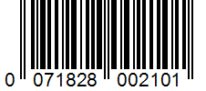 Barcode 0071828002101