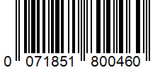 Barcode 0071851800460