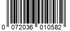 Barcode 0072036010582