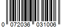 Barcode 0072036031006