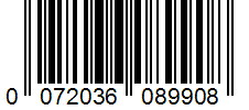 Barcode 0072036089908