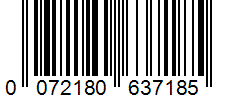 Barcode 0072180637185