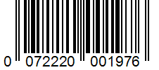 Barcode 0072220001976