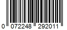 Barcode 0072248292011