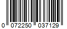 Barcode 0072250037129