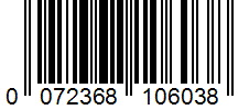 Barcode 0072368106038