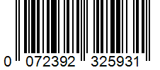 Barcode 0072392325931