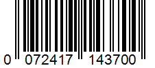 Barcode 0072417143700