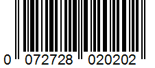 Barcode 0072728020202