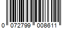 Barcode 0072799008611
