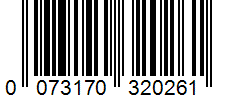 Barcode 0073170320261
