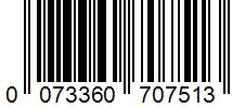 Barcode 0073360707513