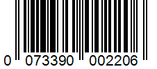 Barcode 0073390002206